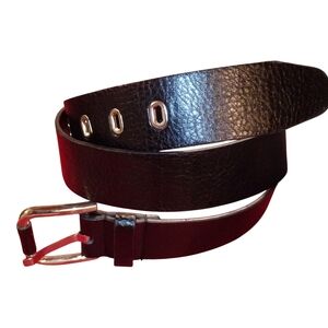 Rampage Womens Black Belt With Silver Buckle Size M/L